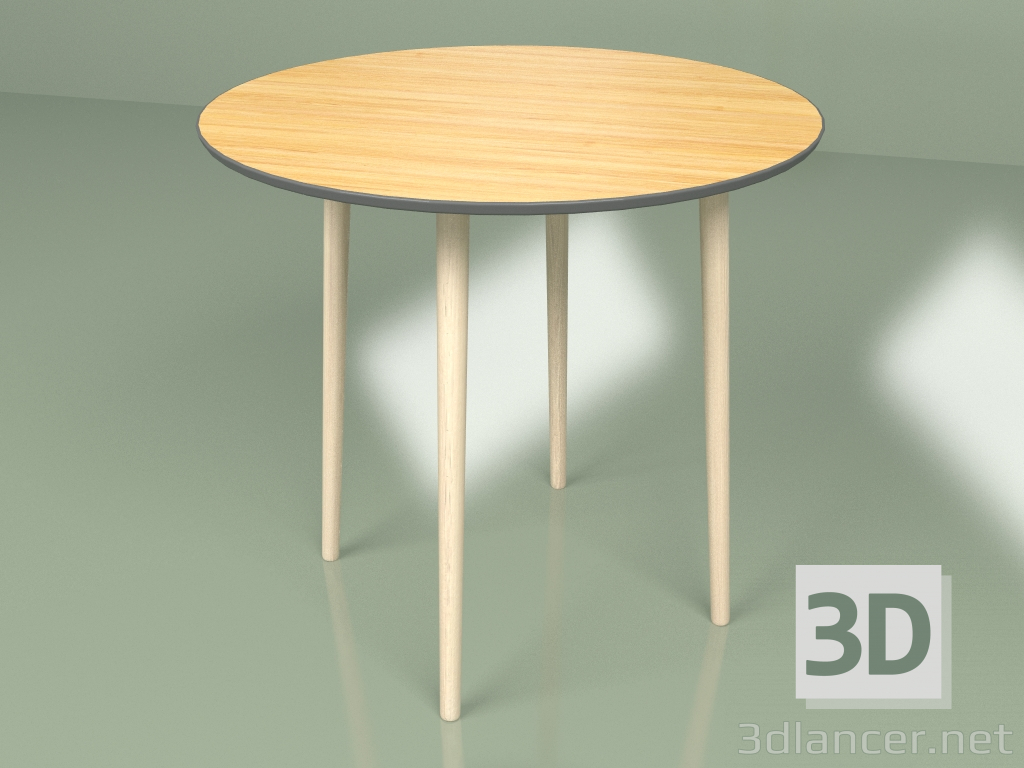 3d model Middle table Sputnik 80 cm veneer (dark gray) - preview