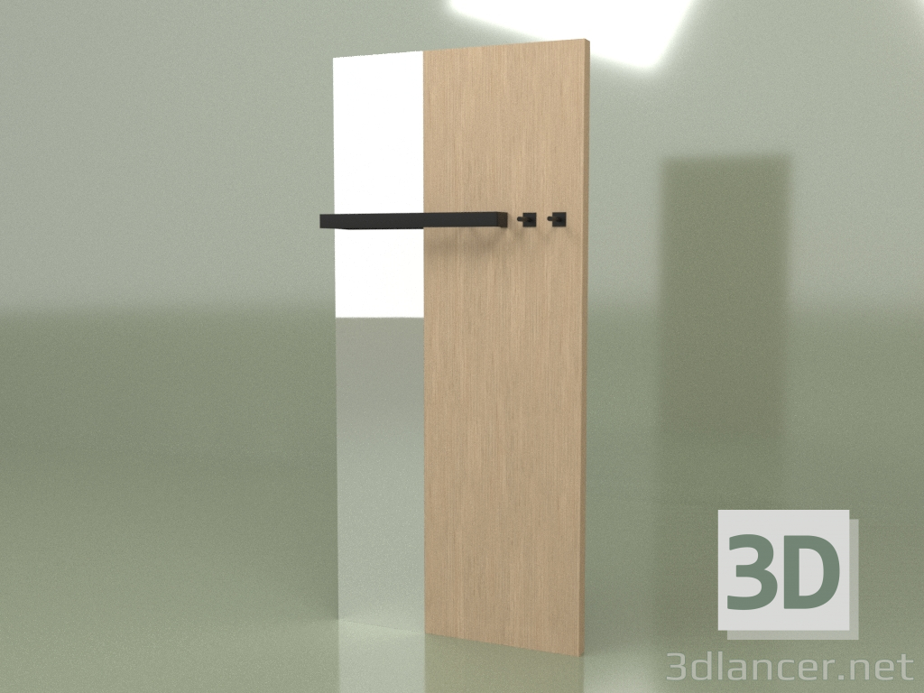 3d model DUO set (rail veneer oak white tone) - preview