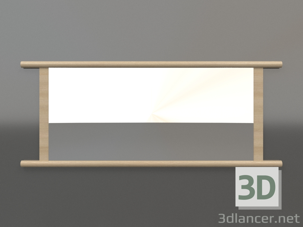 3d model Espejo ZL 26 (1400x570, blanco madera) - vista previa