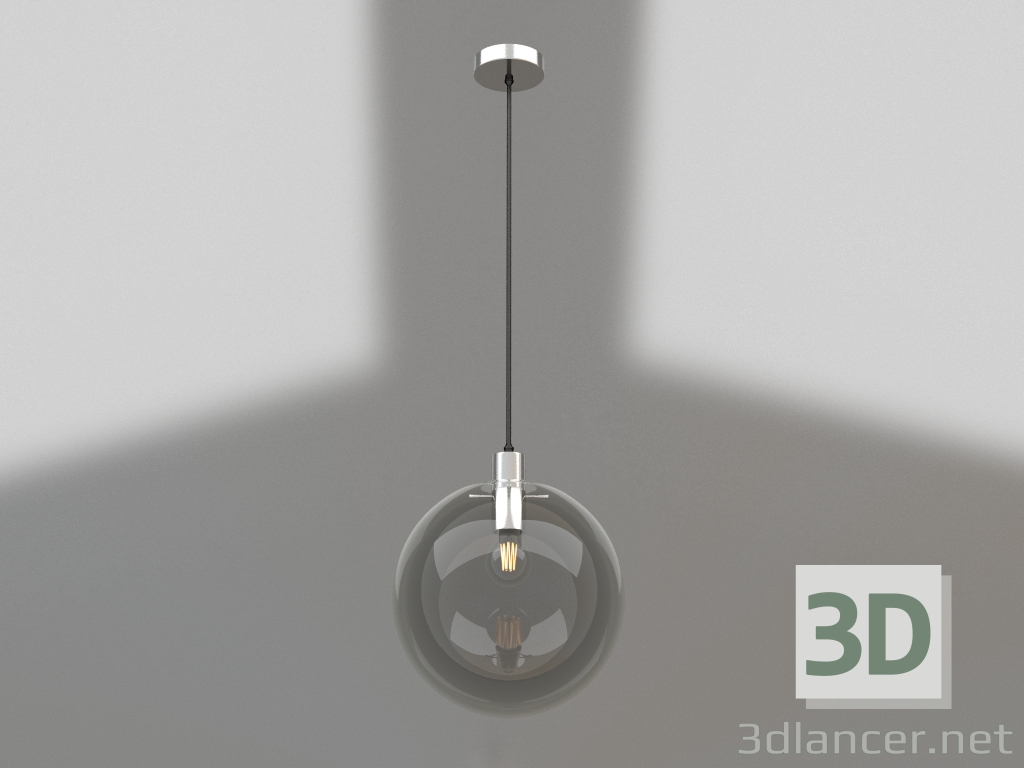 3D Modell Pendelleuchte Mercury transparent (mit Chrombeschlägen) (07563-30.21) - Vorschau