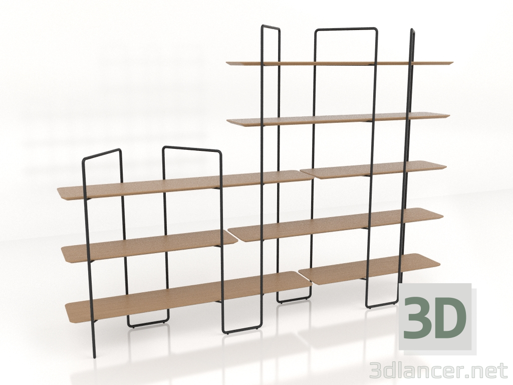 Modelo 3d Rack modular (composição 18 (11+02+U)) - preview