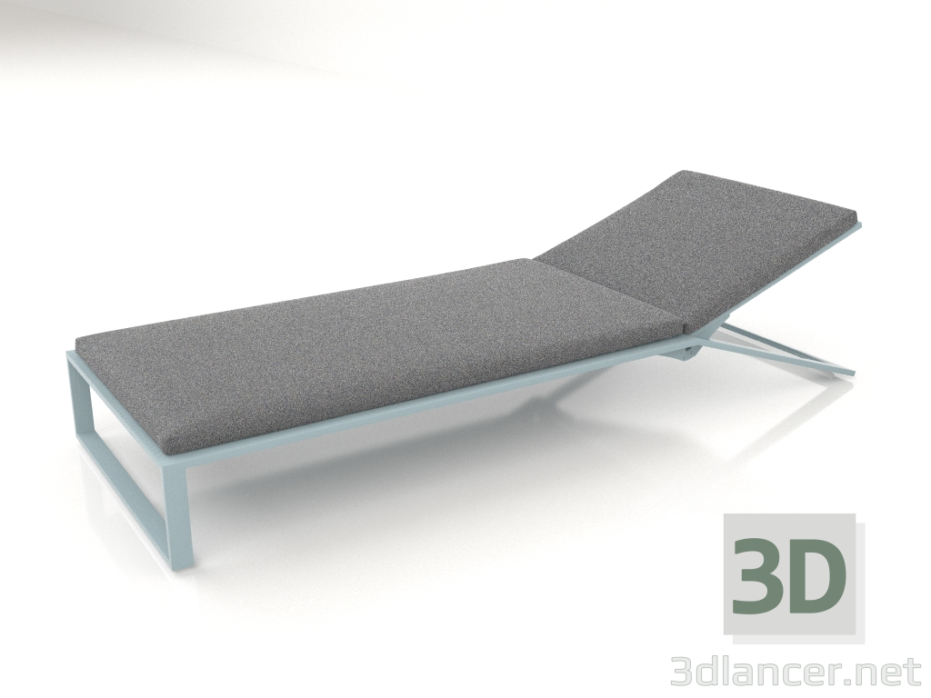 Modelo 3d Chaise longue (azul cinza) - preview