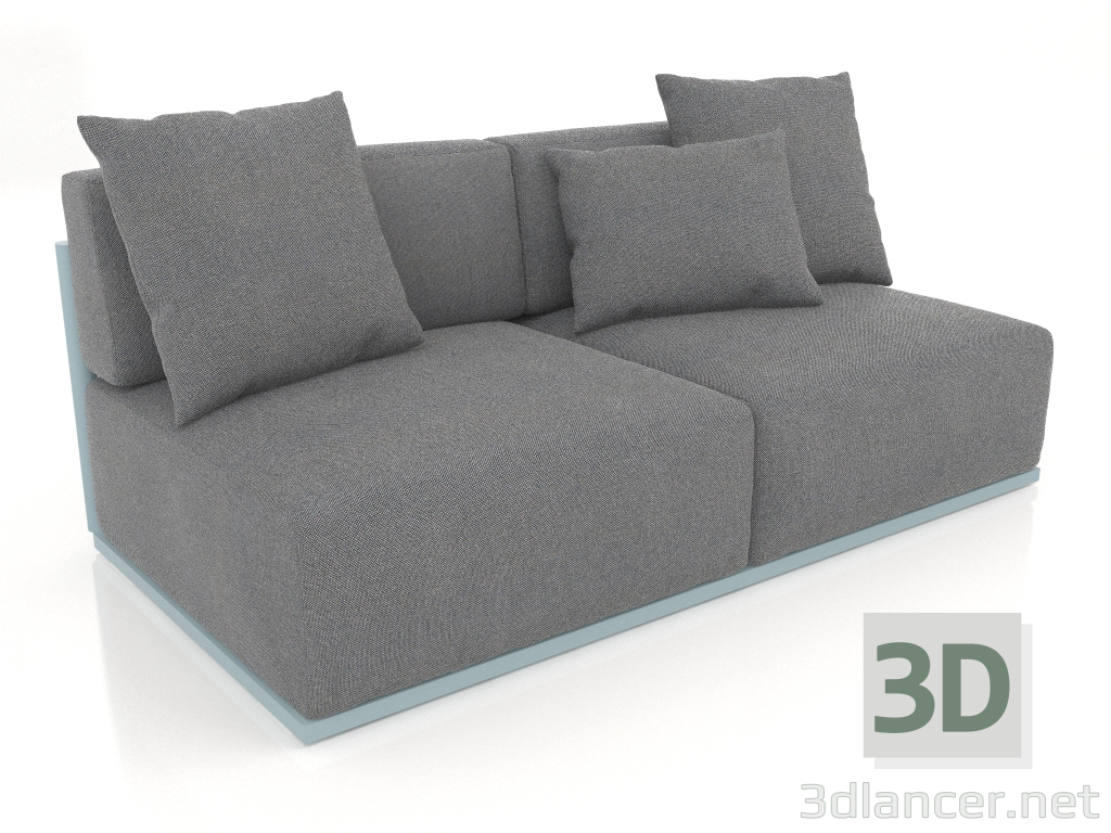 3d model Sofa module section 4 (Blue gray) - preview