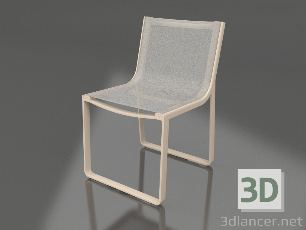 modèle 3D Chaise de salle à manger (Sable) - preview