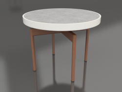 Mesa de centro redonda Ø60 (cinza ágata, DEKTON Kreta)