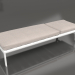 modello 3D Chaise longue con ruote (Bianco) - anteprima