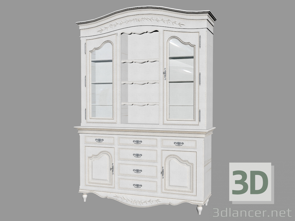 modèle 3D Buffet 3 portes (PPBI) - preview