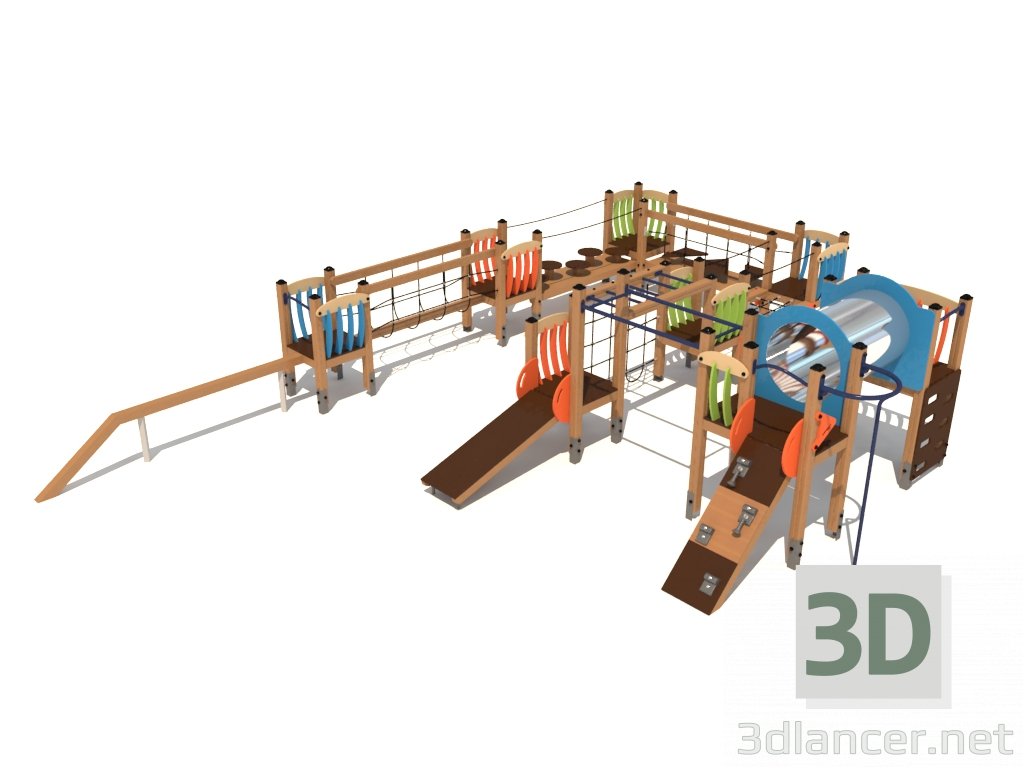 Modelo 3d Complexo de brinquedos infantis (V1401) - preview