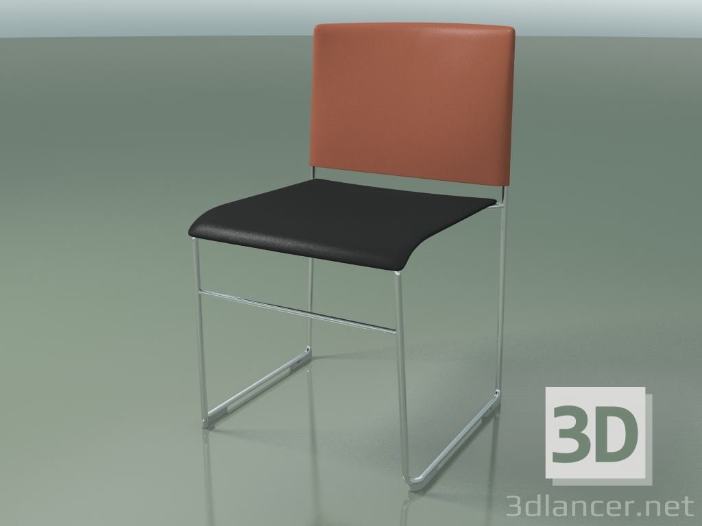 3d model Silla apilable 6600 (polipropileno Rust co segundo color, CRO) - vista previa