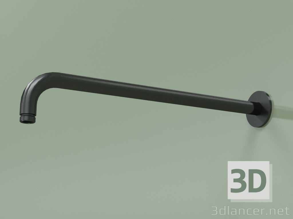 3d model Brazo de ducha de pared redondo L 400 mm (BD001, ON) - vista previa