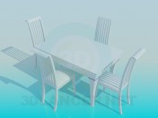 Set of table and chairs