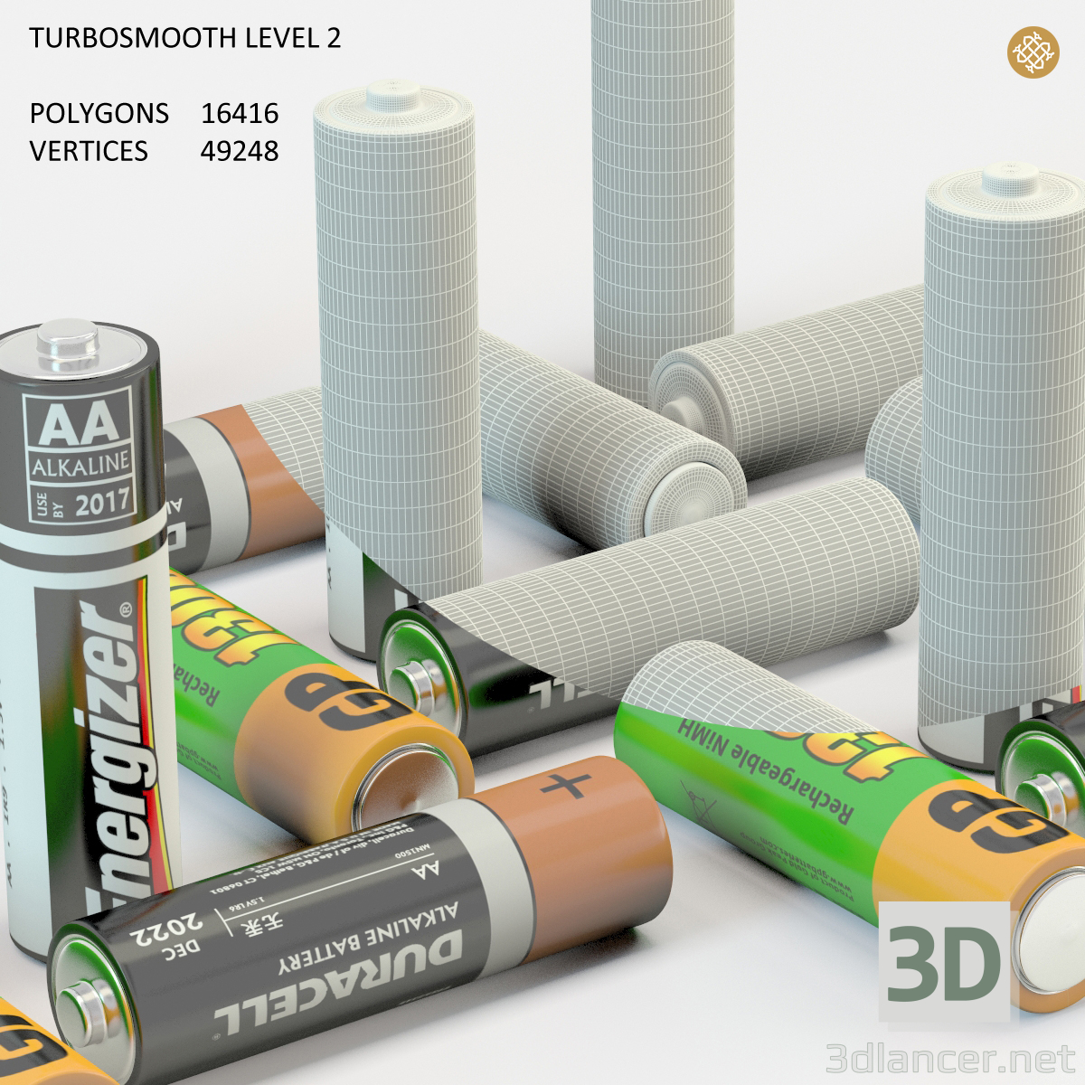 modèle 3D Batterie - preview