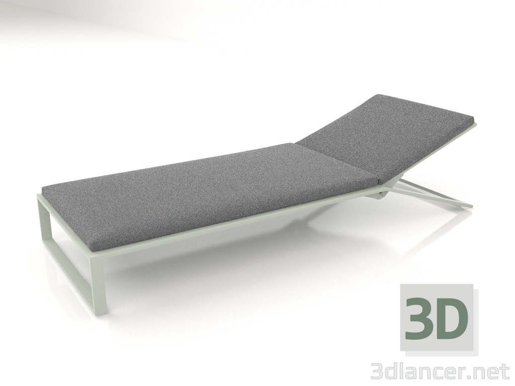 3d model Tumbona (gris cemento) - vista previa