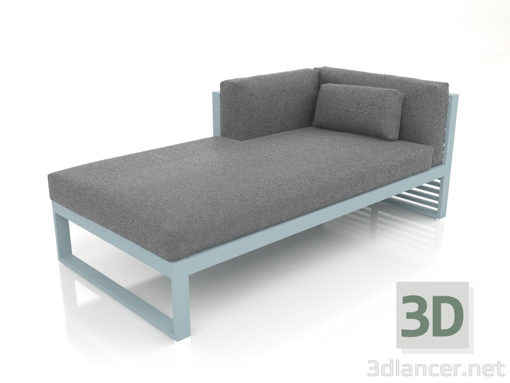 3d модель Диван модульний, секція 2 ліва (Blue grey) – превью