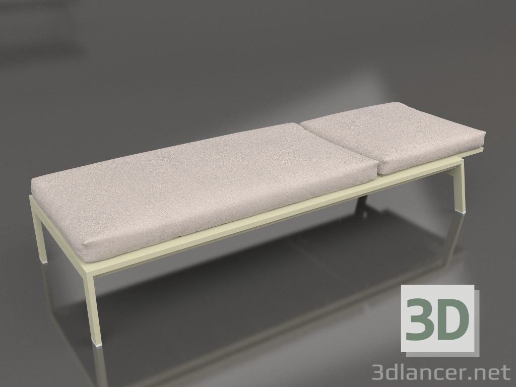 modello 3D Sdraio (Oro) - anteprima