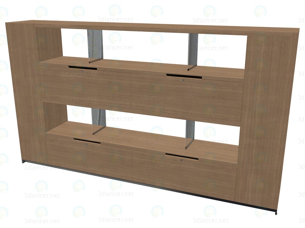 modèle 3D Rayonnages pour fichiers ACE 1 - preview