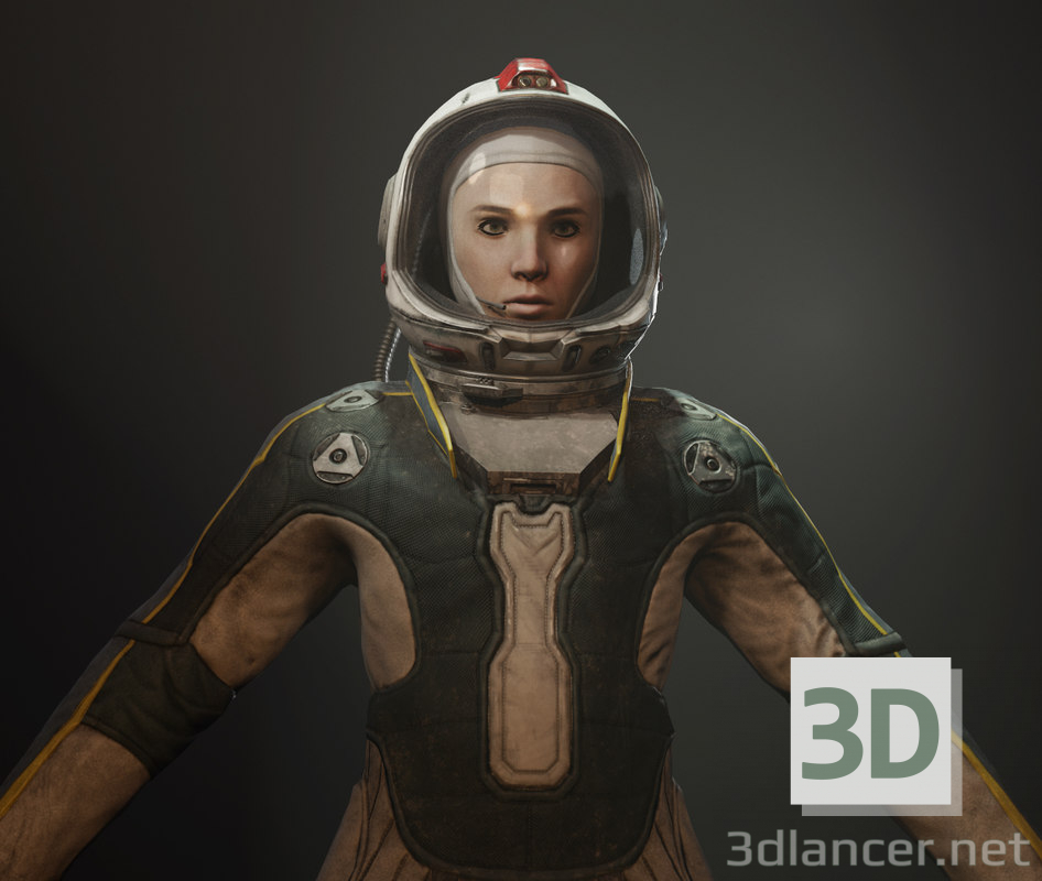 3d Cosmonaut model buy - render