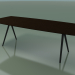 modèle 3D Table en forme de savon 5421 (H 74 - 100x240 cm, pieds 150 °, plaqué L21 wengé, V44) - preview