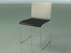 Silla apilable 6600 (polipropileno Marfil co segundo color, CRO)