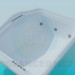 Modelo 3d Banheira retangular-jacuzzi - preview