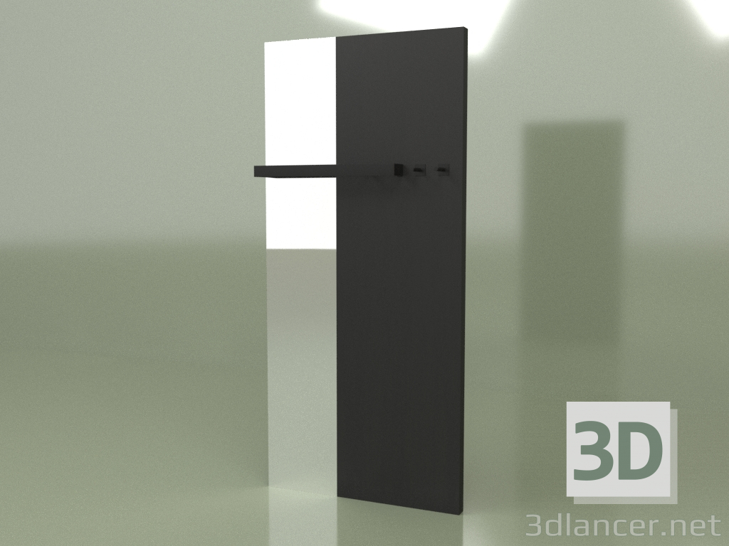 3d model DUO set (rail veneer oak black tone) - preview