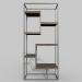 3d Bookshelf concept model buy - render