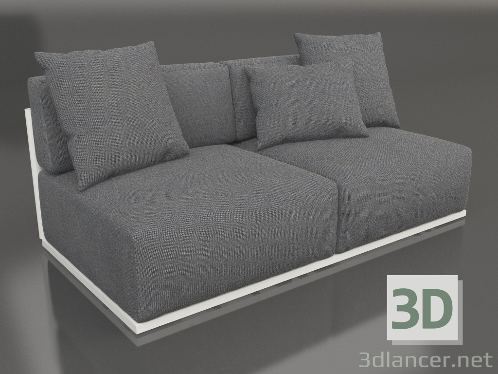 3D Modell Sofamodul Abschnitt 4 (Achatgrau) - Vorschau