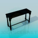 3d model Narrow table - preview