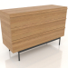 3d model Chest of drawers 3 METAL 1200x400x800 (natural oak) - preview