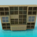 3D Modell Schrank mit Regalen - Vorschau