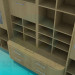 3d model Cupboard with shelves - preview