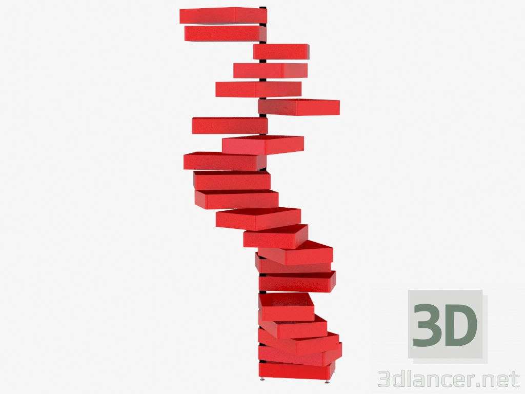 3d model Gabinete giratorio - vista previa