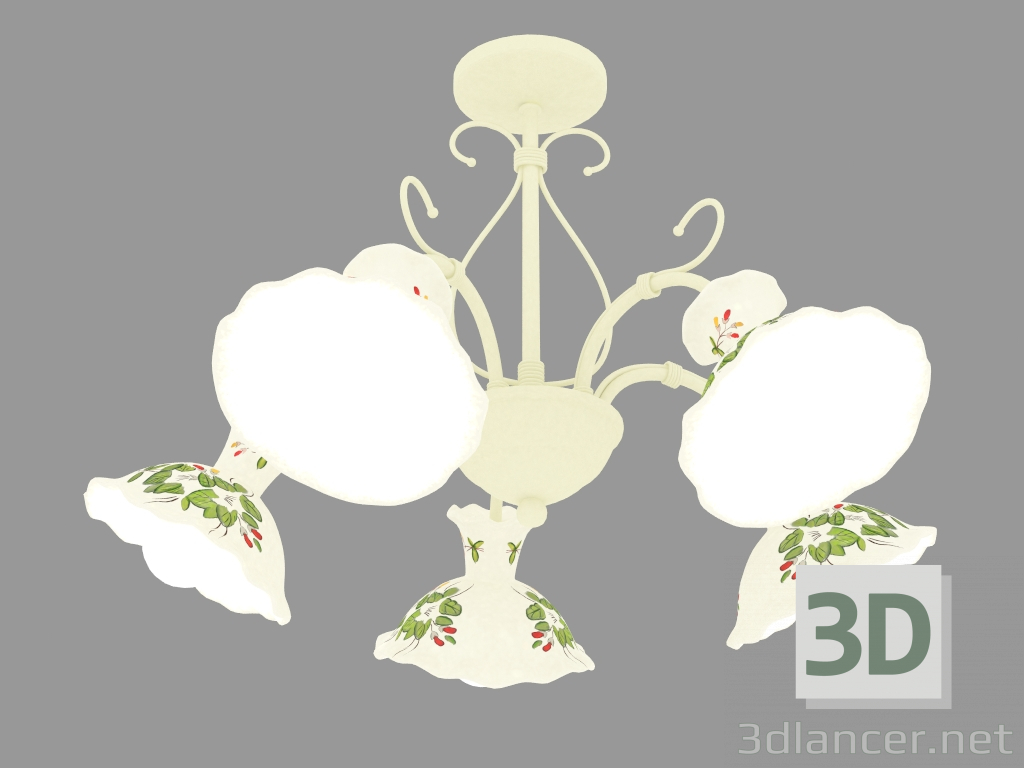 modello 3D Lampadario Lind (1215-5P) - anteprima