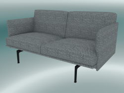 Studio sofa Outline (Vancouver 14, Black)