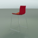 3d model Bar chair 0477 (on a sled, with upholstery of the front part, polypropylene PO00104) - preview