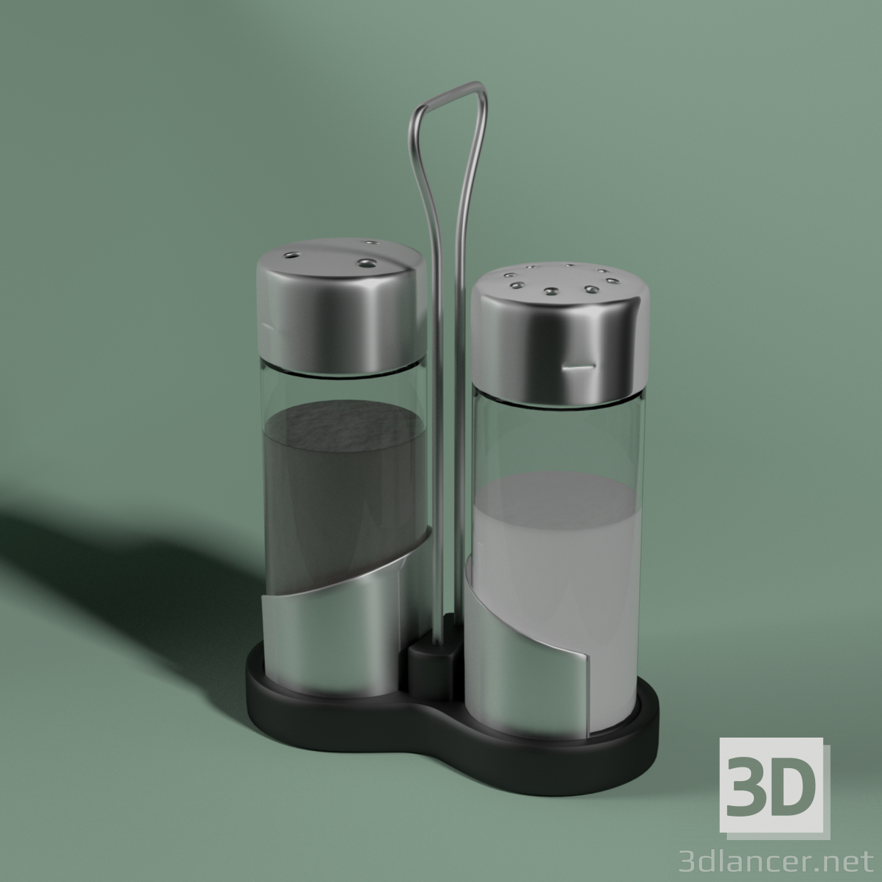 modèle 3D de Salière et poivrière acheter - rendu