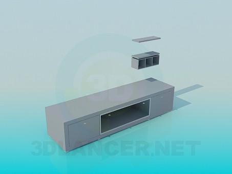 3d model TV stand - preview