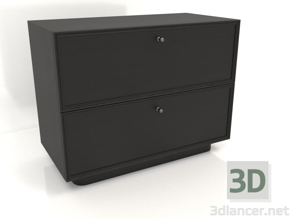 Modelo 3d Armário TM 15 (800x400x621, madeira preta) - preview