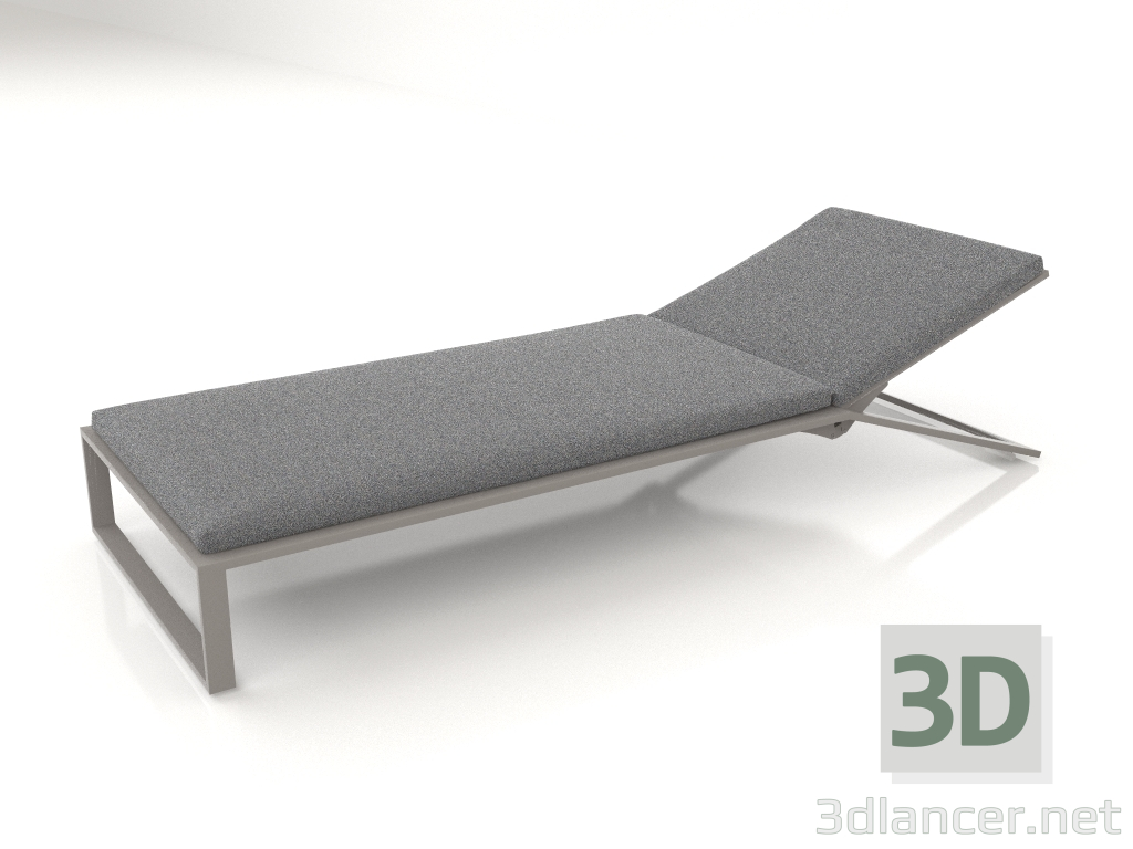 3d model Chaise longue (Quartz gray) - preview