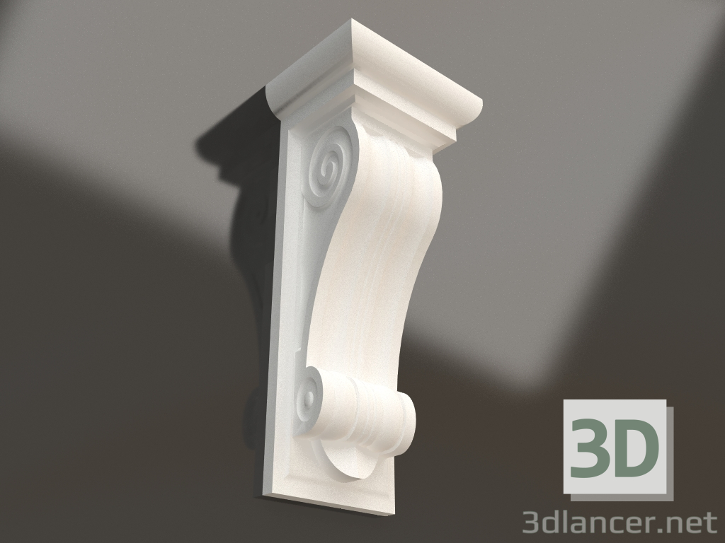 3d model Gypsum bracket KR 002 (620x275x200) - preview