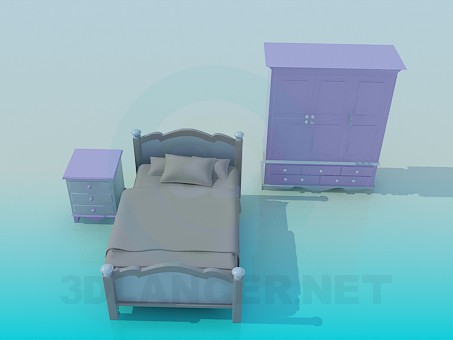 3d model Muebles infantiles - vista previa