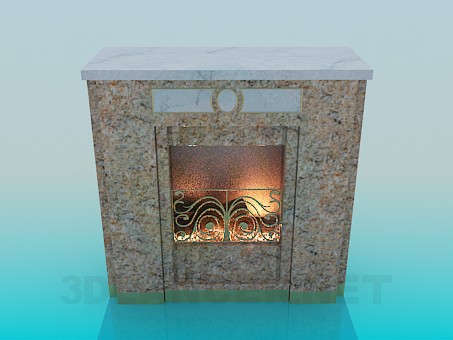 3d model Fireplace - preview