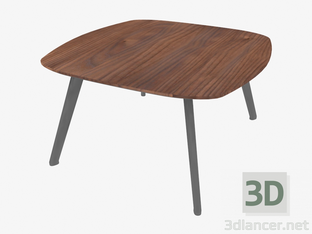 3d модель Стол журнальный (Walnut 60x60x36) – превью