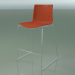 3d model Bar chair 0477 (on a sled, with a front upholstery, polypropylene PO00101) - preview