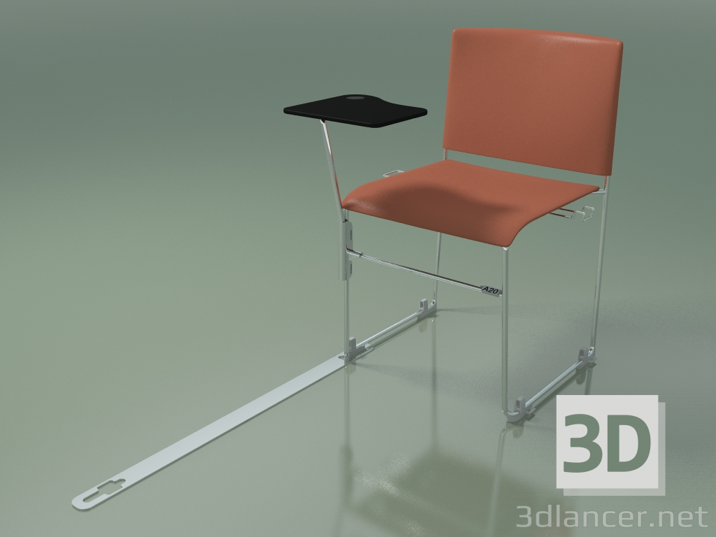 3d model Stackable chair with accessories 6600 (polypropylene Rust, CRO) - preview