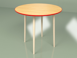 Middle table Sputnik 80 cm veneer (red)