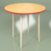 3d model Middle table Sputnik 80 cm veneer (red) - preview