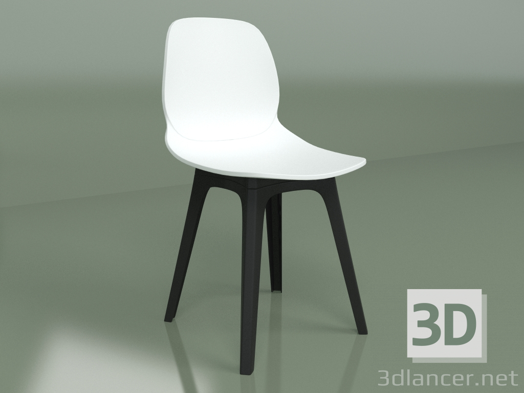 modello 3D Sedia inchiostrata - anteprima