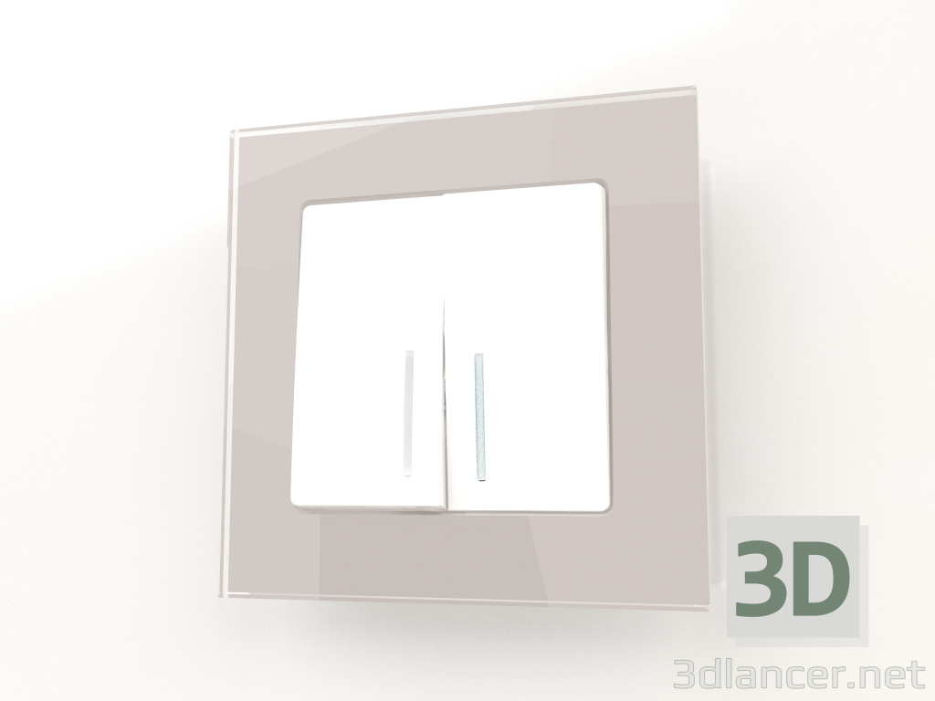 3d model Marco para 1 puesto Favorit (ahumado, cristal) - vista previa