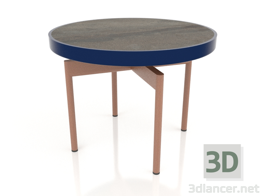 3d model Mesa de centro redonda Ø60 (Azul noche, DEKTON Radium) - vista previa